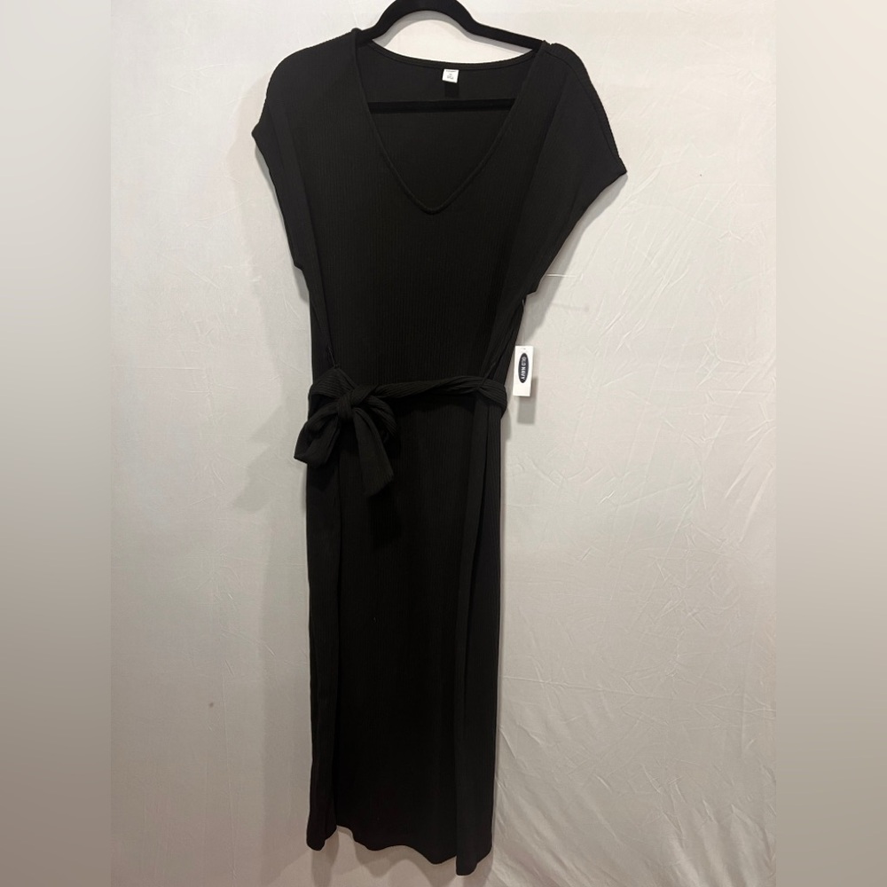 Old Navy Black Maxi Dress with Belt